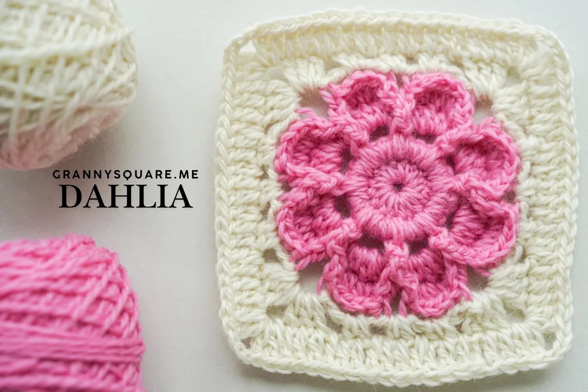Dahlia Granny Square - Free Crochet Pattern with Curling Petals — photo 2