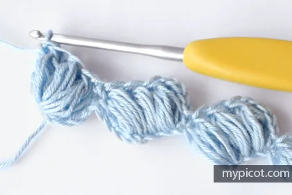 How To Crochet The Zig Zag Puff Stitch: A Textured Stitch Tutorial — photo 4