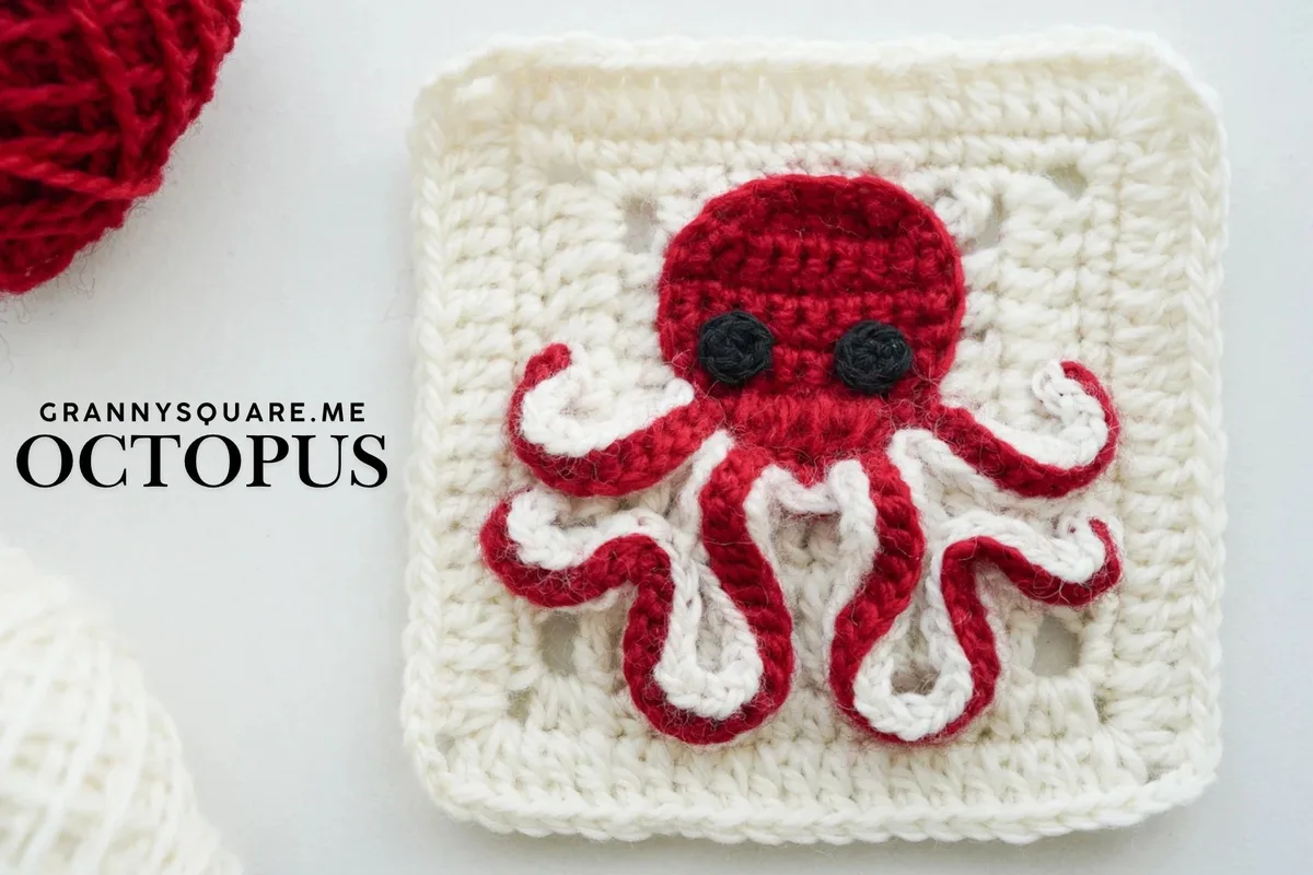 Octopus Granny Square – Free Crochet Pattern — photo 3