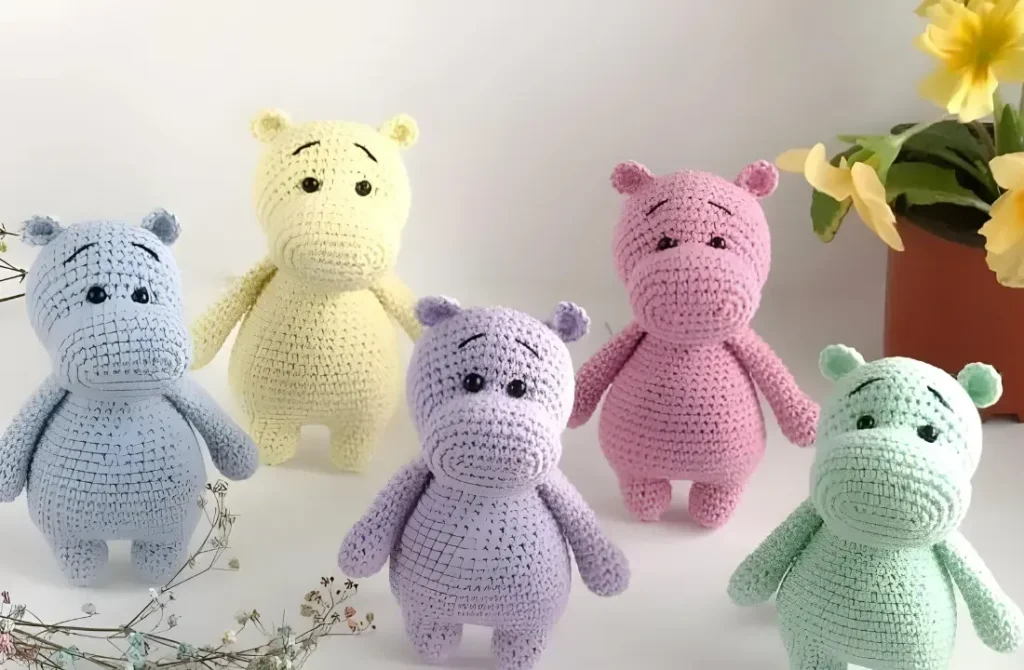 Amigurumi Hippo Crochet Pattern - Cute Stuffed Animal