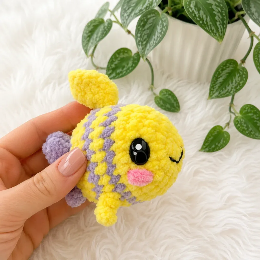 Colorful Fish Amigurumi Keychain Free Crochet Pattern