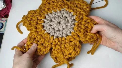 Crochet Flower Pillow Pattern in Chunky Yarn (Cozy Floral Cushion) — photo 2