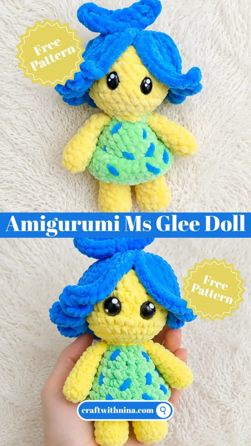 Crochet a low-sew amigurumi doll with a hair cap — photo 4