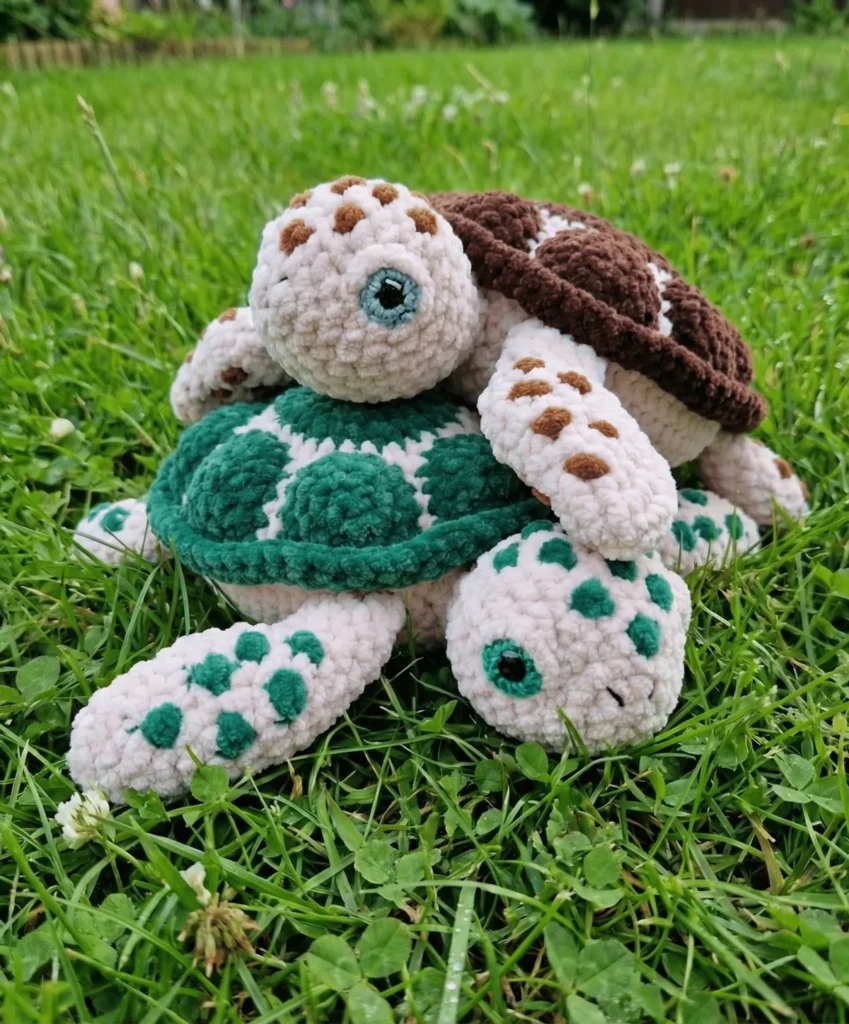 Blanket yarn modification guide for the Mathilda sea turtle