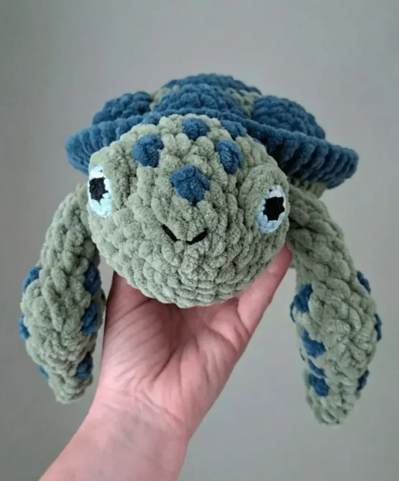 Blanket yarn modification guide for the Mathilda sea turtle — photo 2