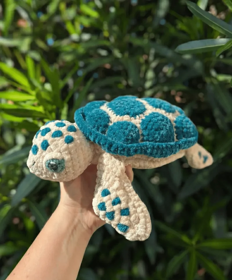 Blanket yarn modification guide for the Mathilda sea turtle — photo 3