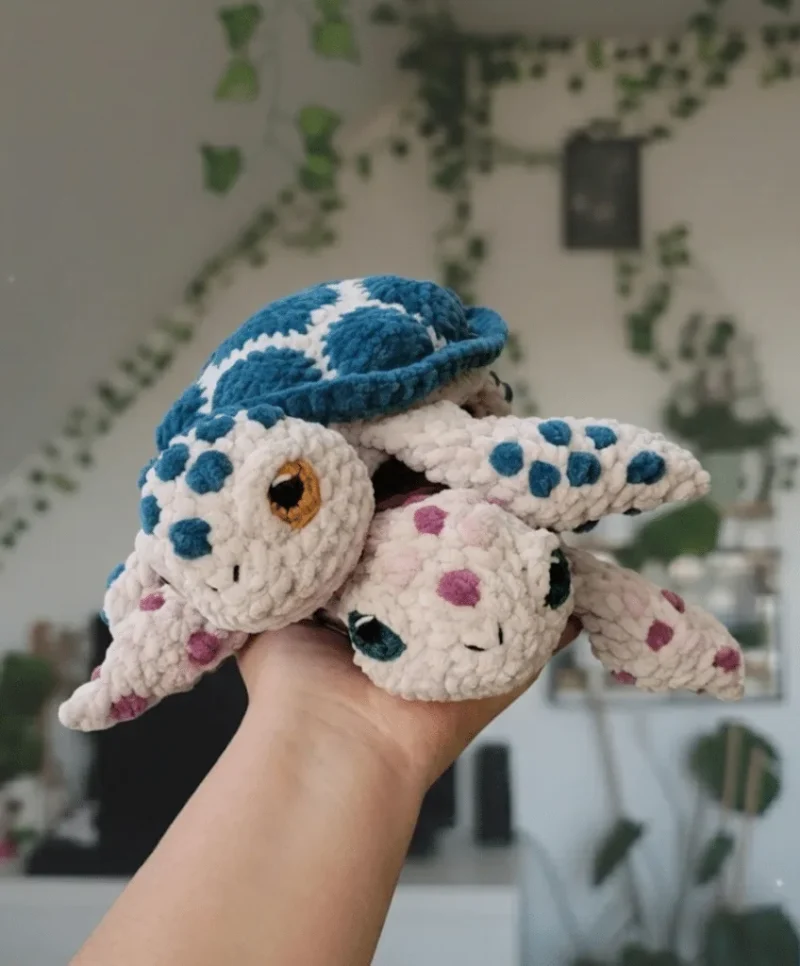 Blanket yarn modification guide for the Mathilda sea turtle — photo 4