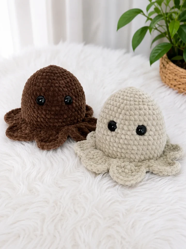 Reversible Crochet Octopus: A Two-Faced Squishy Amigurumi Pattern