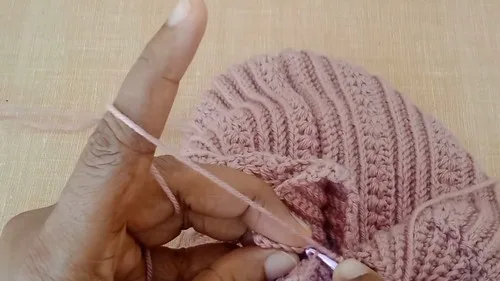 Ribbed Star Stitch Baby Beanie Crochet Pattern — photo 2