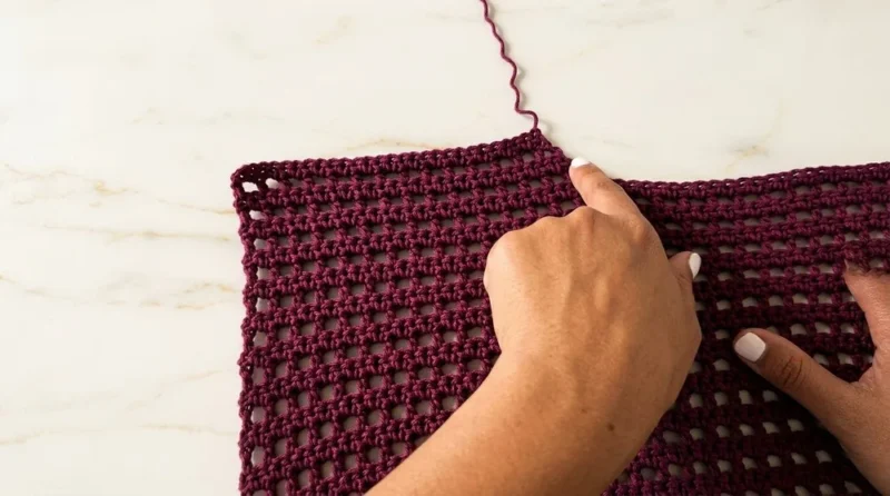 Wren rattan top crochet pattern with ribbed trim — photo 3
