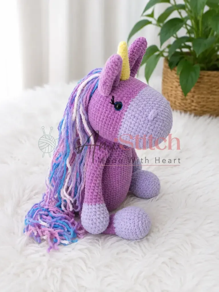 Crochet a 45 cm plush amigurumi unicorn keepsake — photo 2