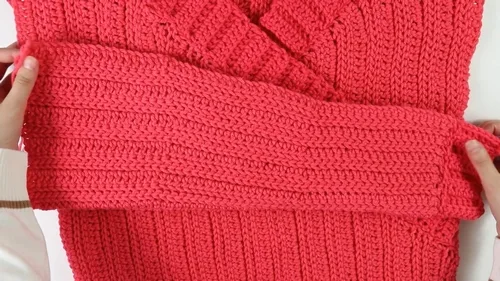 Knit-look front wrap sweater pattern, XS to 3XL — photo 2