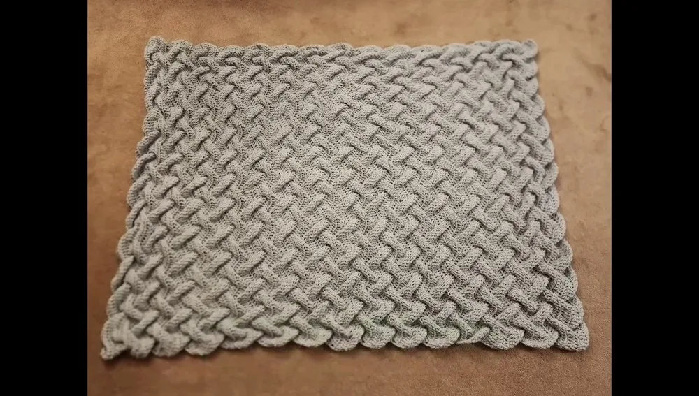 Smocked celtic weave crochet blanket for beginners
