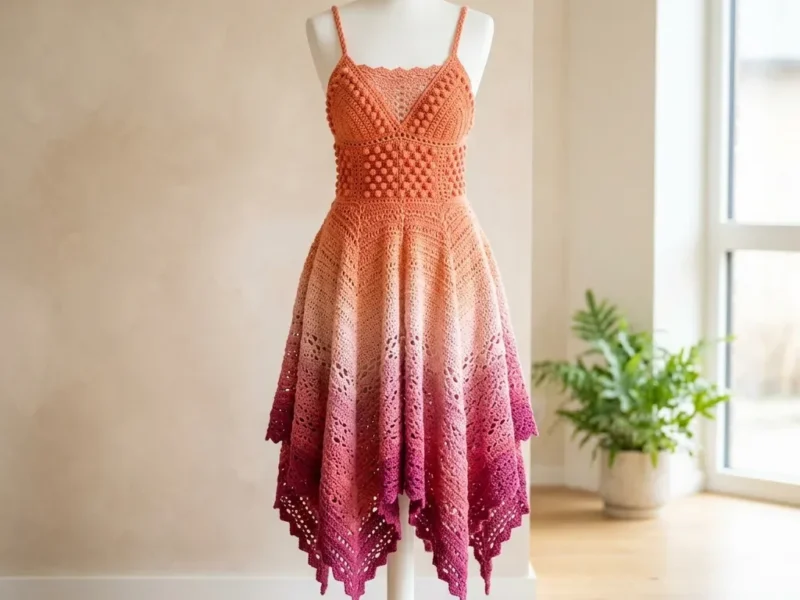Top-down fairy dress with chevron lace skirt and bobble bodice